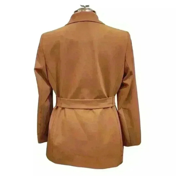 Calvin Klein Tan Waist Tie Blazer Jacket $139 - Picture 6 of 15